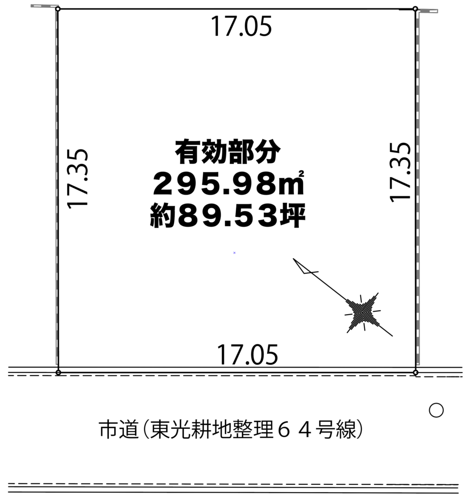 野田町売り土地(区画図)